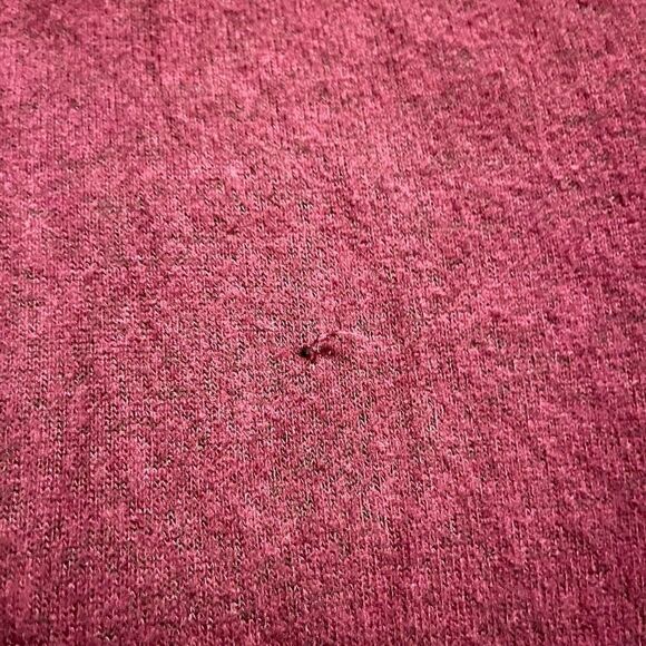 Hippie Rose Maroon Burgundy Peek Cold Shoulder Sweater Size Junior Large - Picture 10 of 11